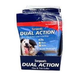 24 pieces Sergeant's 1 Piece Dual Action Flea And Tick Collar For Dogs Neck Size 20.5" - Pet Collars and Leashes