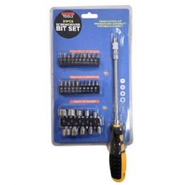 12 pieces 31 Piece Ratcheting Screwdriver Bits & Socket Set - Screwdrivers and Sets