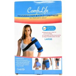 5 pieces ComfiLife Large Reusable Hot & Cold Gel Compress with Wrap - Pain and Allergy Relief