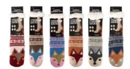 72 Pairs Wolf Sherpa Socks - Womens Thermal Socks
