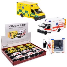 144 pieces of 5" Diecast MercedeS-Benz Sprinter Ambulance 12ct