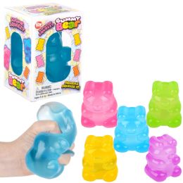 36 pieces Jumbo Sugar Squeezy Yummy Bear 4-inch 6 /disp - Slime & Squishees