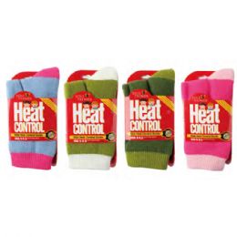 72 Pairs Heat Control Thermal Socks For Girls - Girls Crew Socks