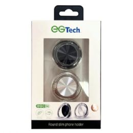 36 pieces Eg Tech 2-count Round Adhesive Cell Phone Ring Grip And Stand - Tripods and Phone Holders