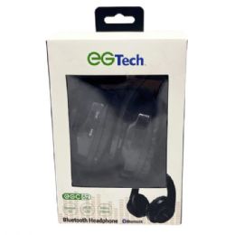 Eg Tech Bluetooth Over The Head Wireless Headphones In Black