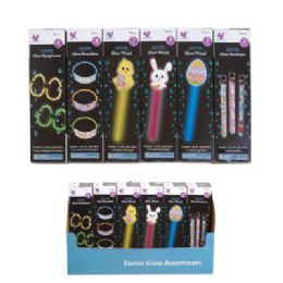 48 pieces of Glow Stick 48pc Easter Pdq 6ast
