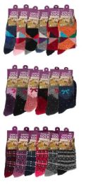 Ladies Novelty & Classic Knit Patterns Lamb Wool Socks