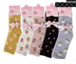 Floral Fuzzy Socks