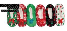 Christmas Design Fleece Floor Slipper