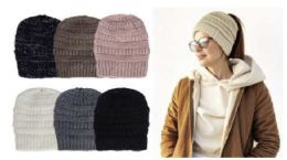 Ladies Insulated Ponytail Beanie Assorted Color