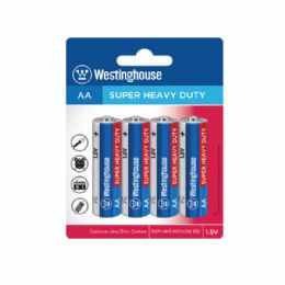 144 pieces Aa Westinghouse 4pk Heavy Duty Batteri - Batteries