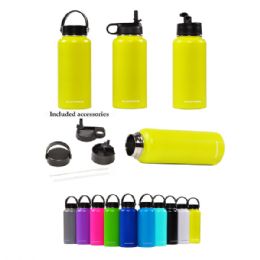 20 pieces 32 Oz Stainless Steel Water Bottle With 3 Caps Included - Drinking Water Bottle
