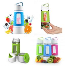 12 pieces 20 Oz Fruit Infusion Water Bottle With Pump - Drinking Water Bottle