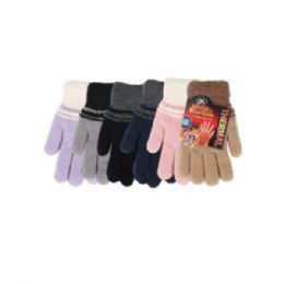 72 Pairs Ladies Heated Thermal Winter Gloves - Knitted Stretch Gloves
