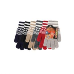 72 Pairs Ladies Heated Thermal Winter Gloves - Knitted Stretch Gloves