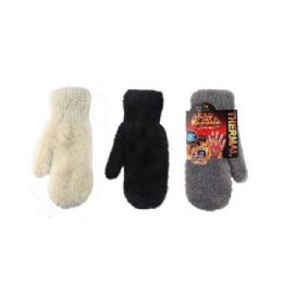 Ladies Faux Fur Winter Stretch Gloves