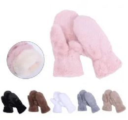 36 Pairs of Ladies Mittens Warm Fleece Lined