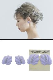 60 of HalF-Shell Shaped Crystal Accent CliP-On Earrings Assorted