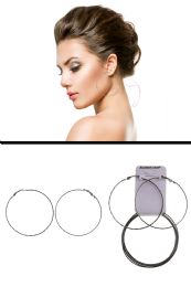 60 pieces Matching Bracelet Set Hoop Earrings SilveR-Tone - Earrings