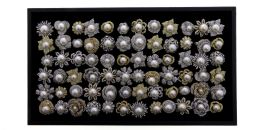 60 pieces Gold & Silver Faux pearls - Rings