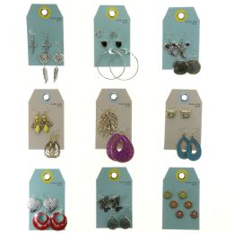 60 pieces 72 Piece Assorted Multiple Earring Set - Earrings