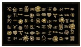 60 pieces Gold Bling Rings Tray - Rings