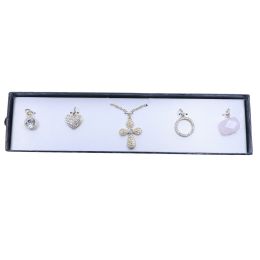 60 pieces Gift Boxed Necklace With Interchangeable Pendant - Necklace