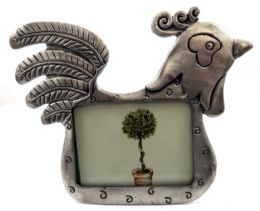 60 pieces Rooster Shaped Pewter Picture Frame - Picture Frames