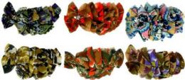60 pieces Colorful Patterned Scrunchie Hair Clips - Hair Accessories