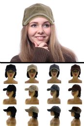 One Size Fits Most Adjustable Velcro Band Knit BasebalL-ca