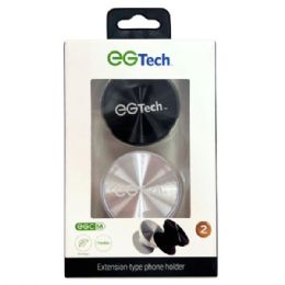 36 pieces Eg Tech 2 Pc Round PoP-Up Expandable Phone Grip And Stand Set - Tripods and Phone Holders