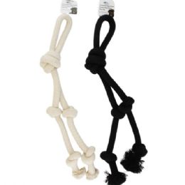 6 pieces Rope  Knot Heavy Duty Chew Play Toy In Assorted Colors - Pet Toys