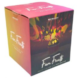6 pieces Merkury Fun Fruits Multi Colored Led Projector Night Light - LED Party Supplies