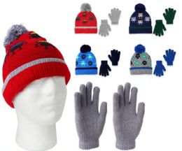 32 Pairs of Infant & Toddler's Premium Pom Pom Winter Hat & Glove Sets