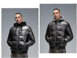 12 Pieces Men's Pu Jacket With Fleece Hoodie In Asst Colors Pack aa - Mens Jackets