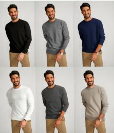 12 Pieces Men's Crewneck Sweater In Asst Colors Pack A - Mens Sweat Shirt