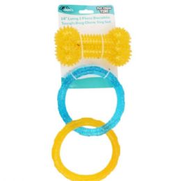 6 pieces 2 Piece Durable Tough Dog Chew Toy Set - Pet Toys