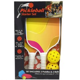 2 pieces 7.8" X 16" Lightweight Pickleball Paddle With 10mm Core Set In Assorted  Designs - Lawn Games