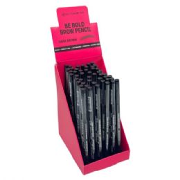 96 pieces Be Bold Dark Brown Brow Pencil In Countertop Display - Eye Shadow & Mascara