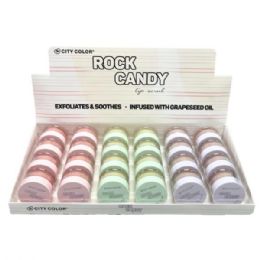 48 pieces City Color Cosmetics Assorted Rock Candy Lip Scrub In Countertop Display - Lip Gloss