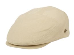 6 pieces of Solid Color Cotton Slim Fit Six Panel Ivy Cap Assorted Khaki