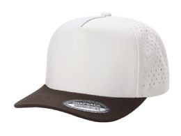 3 pieces 5-Panel Waterproof Unique Perforated Snapback Caps Tan/Brown - Baseball Caps & Snap Backs