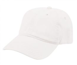 6 pieces Cotton Baseball Cap With Strapback Metal Buckle White - Baseball Caps & Snap Backs