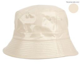 6 pieces Packable Reversible Two Sides Bucket Hats Khaki - Bucket Hats