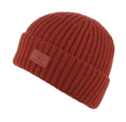 6 pieces Solid Color Cuffed Rib Knit Beanie Merlot - Winter Beanie Hats