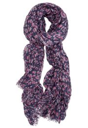 12 pieces of Leopard Print Scarf Assorted