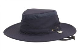 6 pieces Outdoor Safari With Chin Cord Strap Assorted Navy - Sun Hats