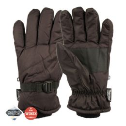 12 pieces Ladies Waterproof Ski Glove W/thermal Fleece Lining - Ski Gloves