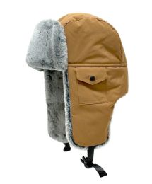 6 pieces Faux Fur Bumber Trapper Winter Hats With Side Pockets Tan - Trapper Hats