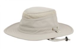6 pieces Outdoor Safari With Chin Cord Strap Assorted Light Gray - Sun Hats